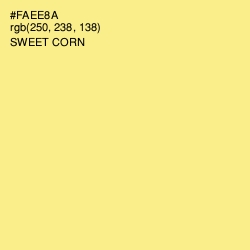 #FAEE8A - Sweet Corn Color Image